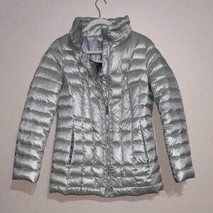 Silver Calvin Klein Puffer Jacket